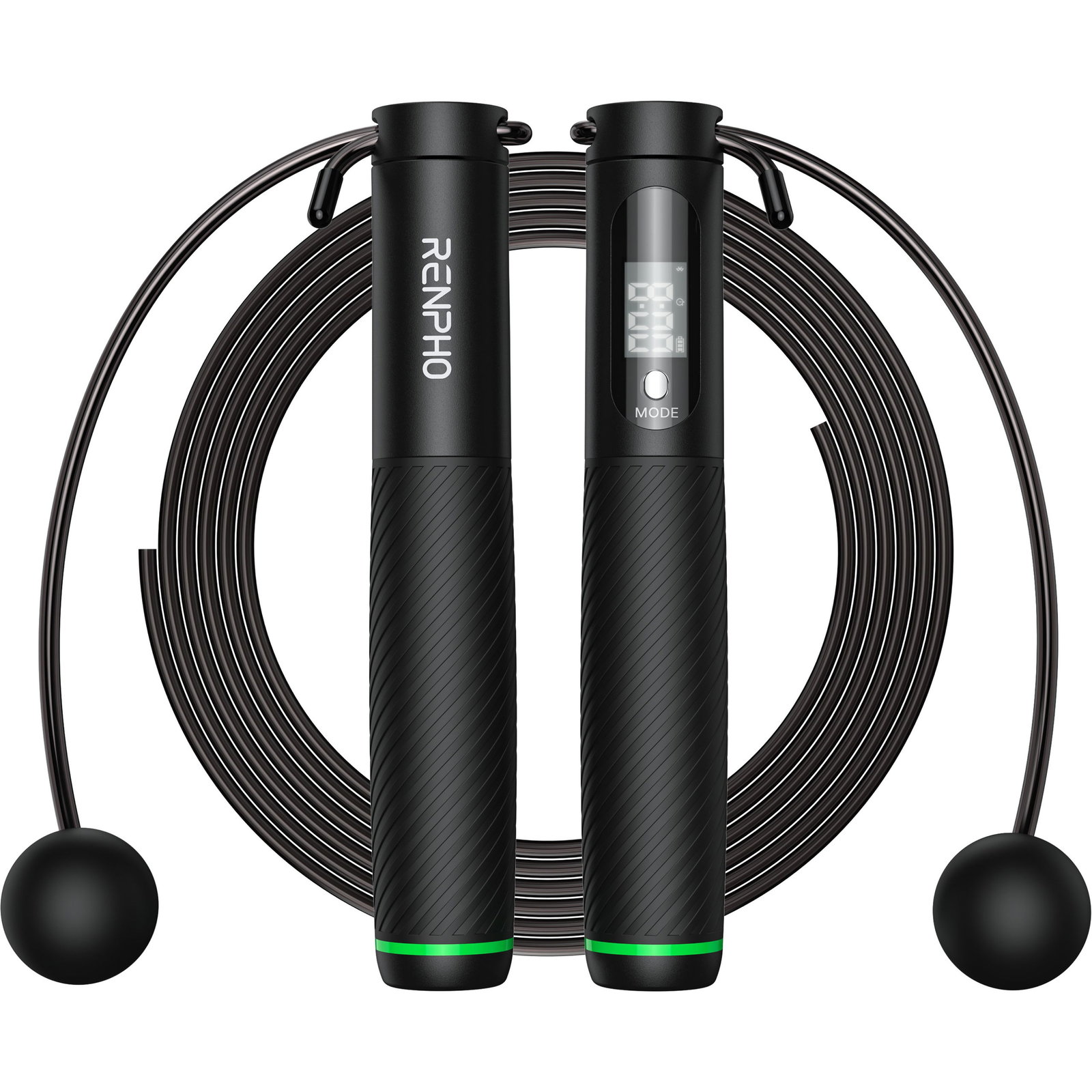 RENPHO® Smart Jump Rope PRO Fitness-Springseil mit App, Kalorienzähler & Trainingsanalyse