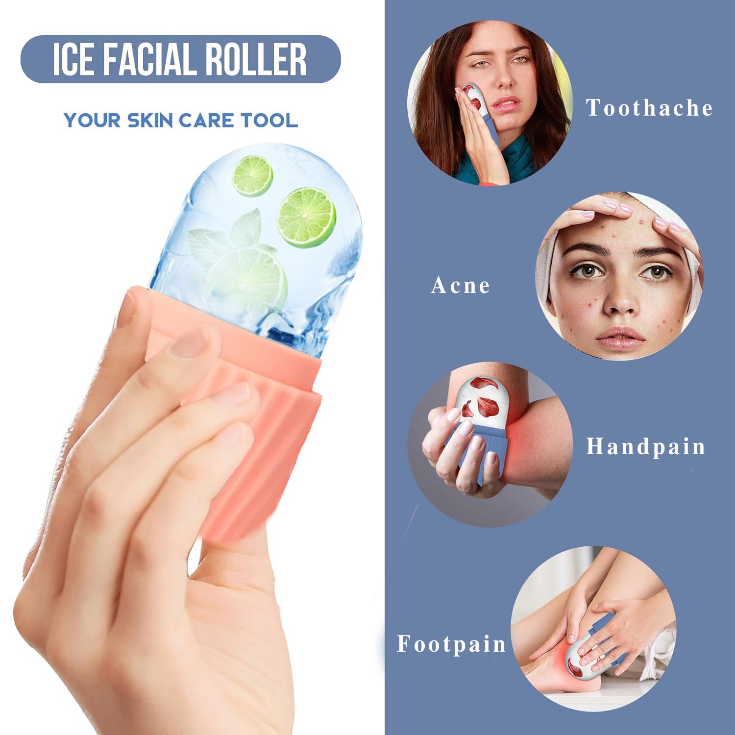 FrostGlow™ Ice Facial Tool Set | Kühlende Gesichtspflege & Sofort-Glow
