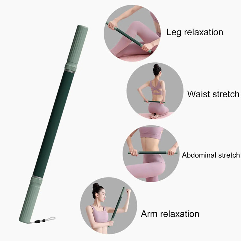 Yoga Stretching Stick – Deep Tissue Massage & Flexibility Trainer