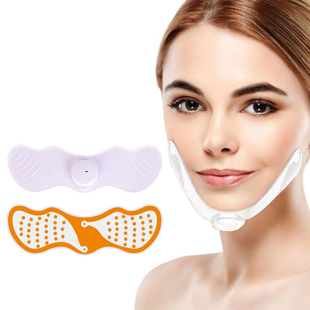 Vivazone® EMS Face Lifting & Jawline Trainer | V-Lifting Massagegerät mit Gelpads für straffere Gesichtskonturen