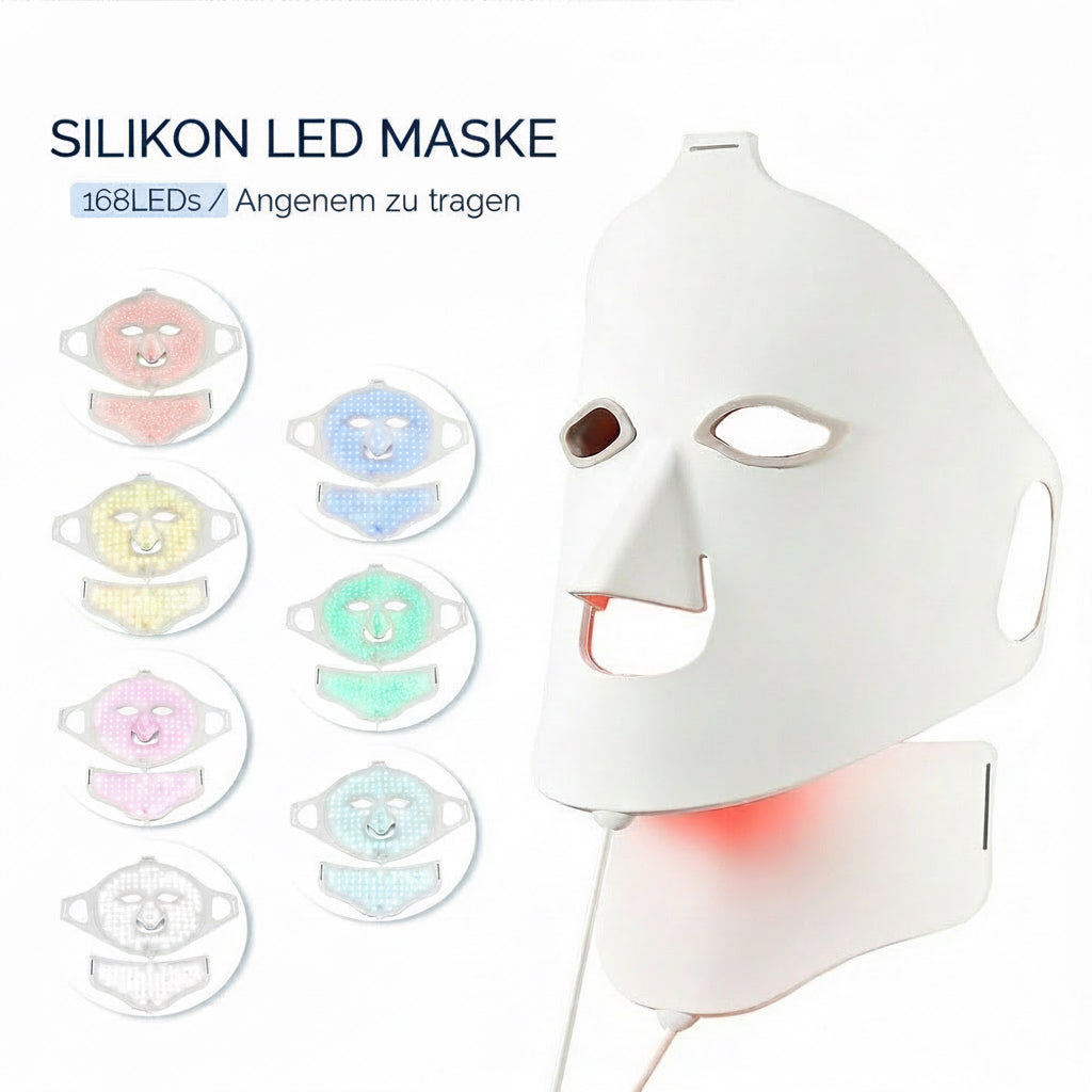 LumiSilk™ Flexible LED Glow Maske | 7 Farben Lichttherapie
