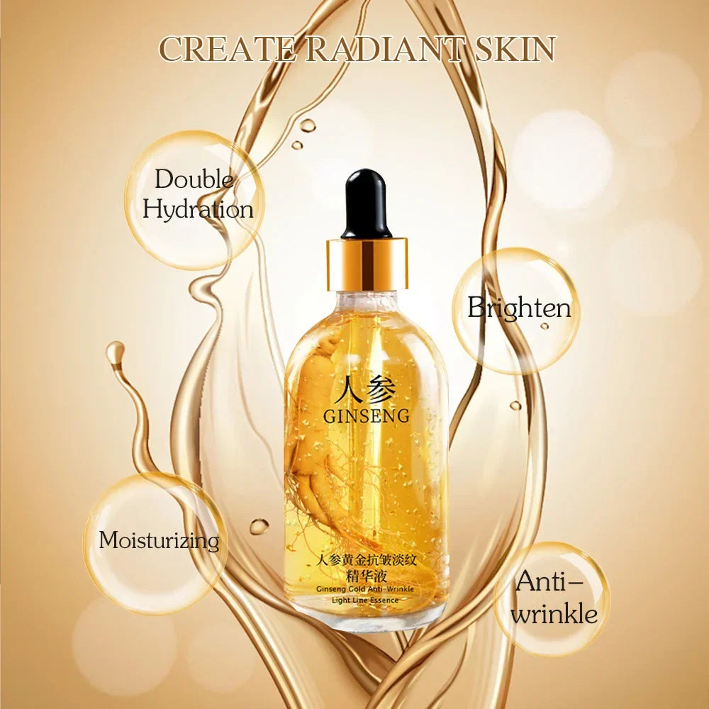 Vivazone® 24K Gold Glow | Hyaluron & Niacinamid Feuchtigkeits Serum (100 ml)