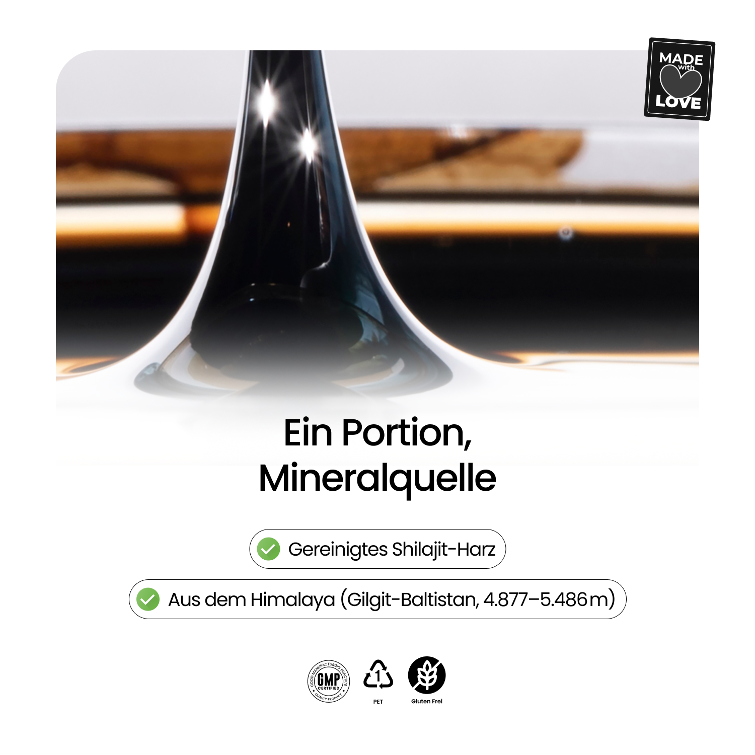 Himalayan Shilajit Paste – 1000 mg Gereinigtes Shilajit Harz