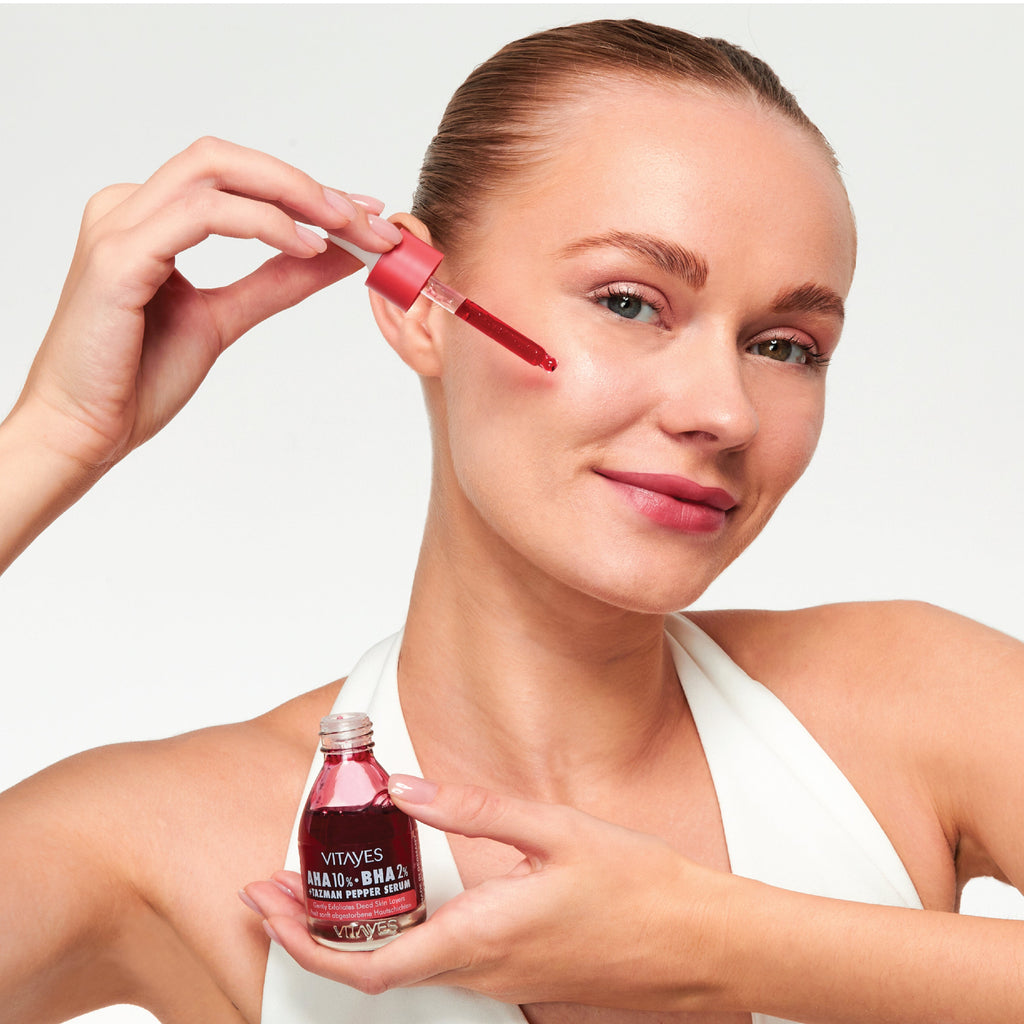 AHA 10% + BHA 2% Peeling-Serum mit Tazman Pepper, Anti-Akne, Porenverfeinernd & Hauterneuernd 30 ml
